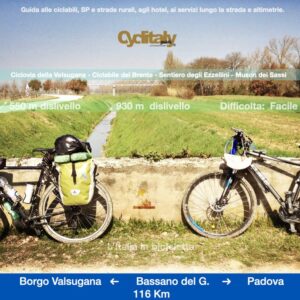 3 - Guida Cicloturistica: BORGO VALSUGANA - Bassano del Grappa -PADOVA