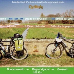 9~2b/E - Guida Cicoturistica: Buonconvento - B. Vignoni - C. del Piano - Grosseto